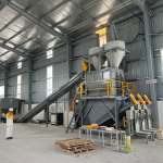 Máy trộn vữa khô Kim Huỳnh Gia - có băng tải