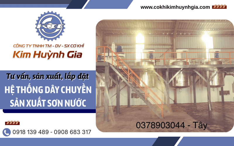 Dây chuyền sản xuất sơn nước