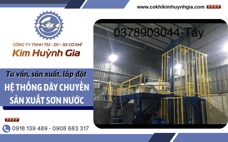 Dây chuyền sản xuất sơn nước