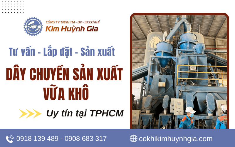 Dây chuyền sản xuất vữa khô