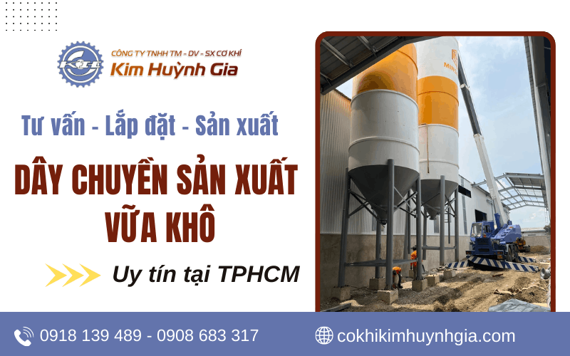 Dây chuyền sản xuất vữa khô