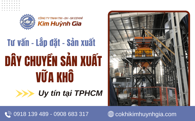 Dây chuyền sản xuất vữa khô